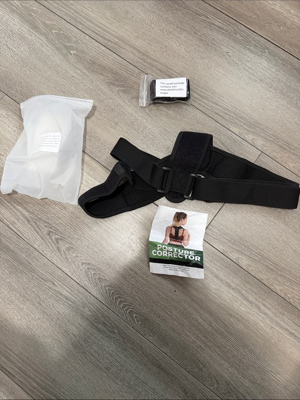 Adjustable Black Women's Posture Corrector Brace
